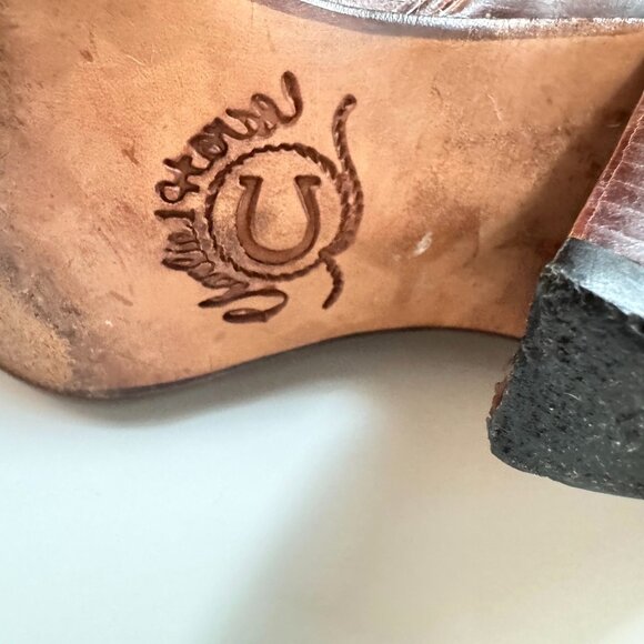 Lucchese Charlie 1 Horse Western Cowboy Leather Women’s Boots 6.5 Brown Pointed - Picture 11 of 16